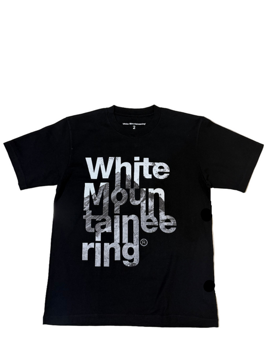 White Mountaineering “Mountain Logo” T-Shirt – Black, Size 2