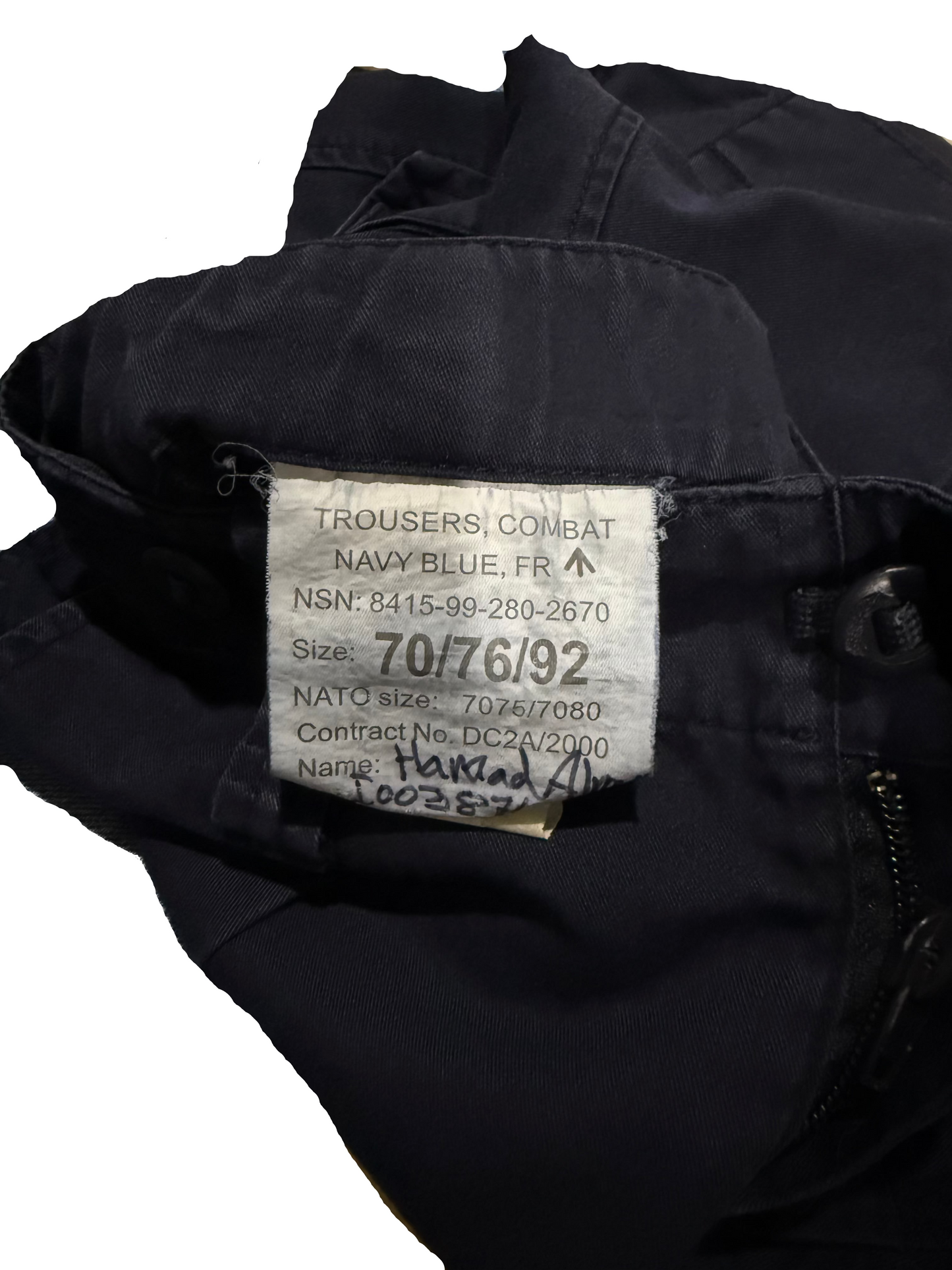 Authentic Navy Blue Combat Trousers – NATO Size 7075/7080